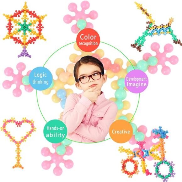 200 Pieces Building Blocks Kids STEM Toys - Picture 4 of 7